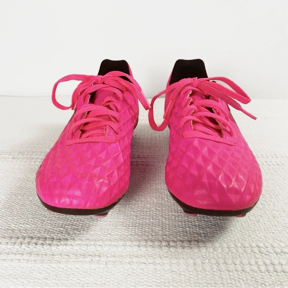 Nike Jr Legend 8 Club Tiempo FG/MG Soccer Cleats Pink Blast Size 4Y